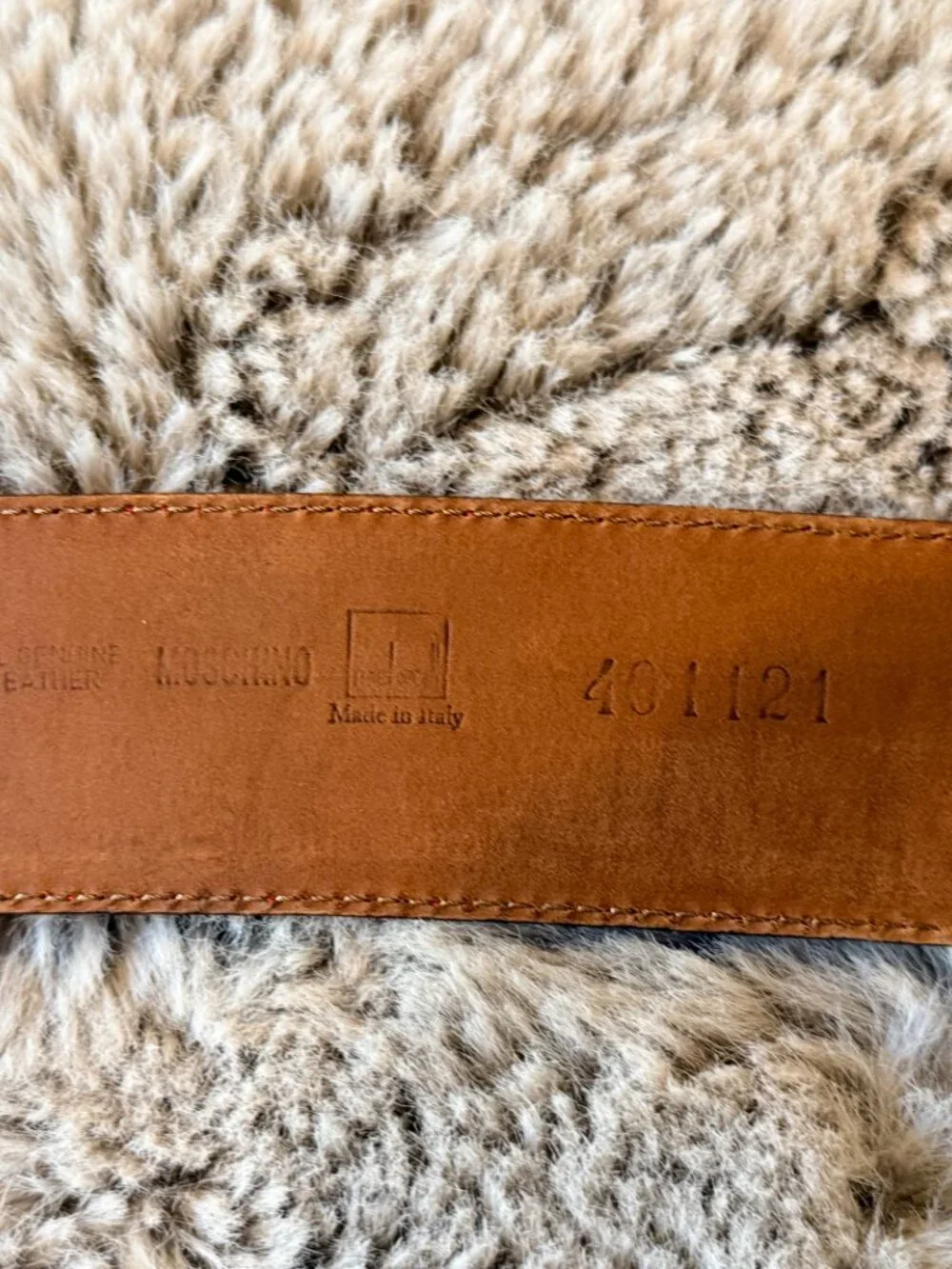 Moschino Cherry Red Heart Belt S